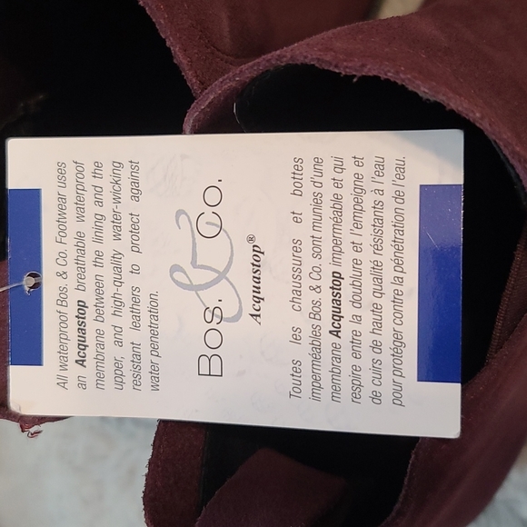 Women's Bos And Co Purple Belfield Waterproof Heeled Ankle Boots (Eu 41) - Picture 6 of 8